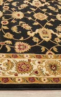 Rug Culture Sydney Large Black Ivory Rug 290X200CM - SYD-1-BI-290X200 hero image