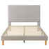 Zinus Debi Queen Upholstered Fabric Bed Base Light Grey AU-FHVP-LG-Q image NaN