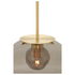 CTO Lighting Petra Large Pendant Light - Brass and Smoked Glass PETPELSBSGSG image NaN