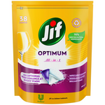 Jif Optimum All in One Dishwasher Capsules Regular 38 Pack 68909314S hero image