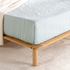 Zinus Arden Queen Bamboo Wood Bed Frame with Upholstered Headboard AU-FPWNH8ZC-08Q image NaN