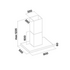 Falmec 90cm Plane PLUS Island Canopy Rangehood White F7PB90W2 image NaN
