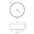 Parisi Cognac 42 Countertop Basin Gloss White ACL001 image NaN