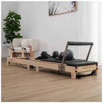 Lifespan Fitness Contour 2 Folding Wood Pilates Reformer Set Black LFRF-CONTFLD2 hero image