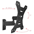 One For All UE-WM4451 Tilt And Turn Wall Mount for 13 to 60 Inch TVs Black image NaN