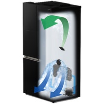 Hitachi 569L French Door Refrigerator Black Glass Finish RWB640VT0-1GBK hero image
