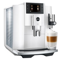 Jura E8 INTC Piano White Automatic Coffee Machine 15662 hero image