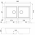Oliveri Santorini Double Bowl Sink ST-BL1566GT image NaN