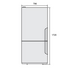Westinghouse 528L Bottom Mount Fridge WBE5300WAL image NaN