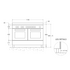 Bertazzoni 120cm Heritage Series 6 Burner + Griddle Plate Dual Fuel Stainless Steel Freestanding Oven HER126G2EXT image NaN