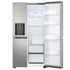 LG 641L Side by Side Refrigerator with Non-Plumbed Ice and Water Stainless Steel GS-N599PL image NaN
