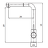 Oliveri Venice Pullout Right Angle Mixer Black VE570MB-P image NaN