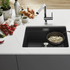 Blanco ETAGON 500-U Single Bowl Undermount Sink - Black 528007 image NaN