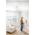 Big Ass Fans Haiku L White 44 Inch Ceiling Fan with LED 651mm Drop Tube HAIKUL-W-44-651MM image NaN
