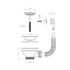 Turner Hastings 90 x 50mm Basket Waste with Overflow Kit and Long Thread 90BW-O/F image NaN