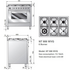 ILVE NT906WVGB 90cm Freestanding Natural Gas Oven/Stove image NaN