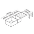 Abey Lugano 1 and 3/4 Bowl Sink with Drainer ST460DU image NaN