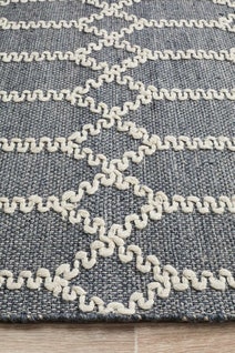 Rug Culture Hudson Medium Blue Rug 225X155CM - HUD-805-BLU-225X155 hero image