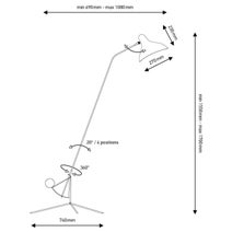 DCW Editions Mantis Floor Lamp with Tripod Base - Black BS1BL hero image