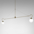 CTO Lighting Floren 2 Arm Pendant Light - Antique Brass FLOREN2ARM image NaN