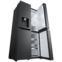 LG 506L French Door Fridge with Slim Non-Plumbed In-Door Ice and Water Dispenser Matte Black GF-LN500MBL hero image