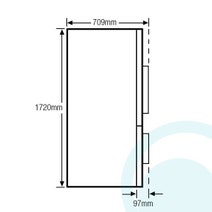 Westinghouse WBE5100SCL 510L Fridge hero image