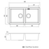 Oliveri Santorini Double Bowl Undermount Sink Black ST-BL1563U-OF image NaN