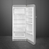 Smeg 270L 50's Retro Style Aesthetic Top Mount Fridge Silver FAB28RSV3 image NaN