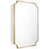 Turner Hastings Claremont 80x50 Bathroom Mirror Shaving Cabinet Brushed Brass CL405SC-BB image NaN