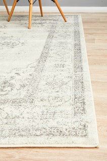 Rug Culture Century Large Grey & Off White Rug 290X200CM - CEN-977-SILV-290X200 hero image