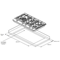Westinghouse 90cm 5 Burner Gas Cooktop WHG959BD hero image