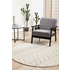 Rug Culture Chrome Small Silver & Off White Rug 150X150CM - CRO-ELS-SIL-150X150 image NaN