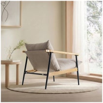 Zinus Accent Chair Light White AU-USHSL5ZC-31B hero image