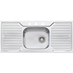 Oliveri Diaz Single Bowl Topmount Sink with Double Drainer DZ133-3TH hero image