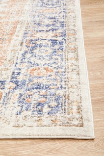 Rug Culture Mayfair Medium Blue & Peach Rug 230X160CM - MAY-LOR-BLU-230X160 hero image