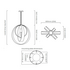 CTO Lighting Lunar Medium Pendant - Bronze and Satin Brass LUNPEMBZSB image NaN