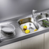 Blanco TIPO 8S Double Bowl Inset Sink with Right Hand Drainer 528227 image NaN