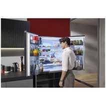 Hitachi 670L Multi Drawer French Door Refrigerator Crystal Black Glass R-GW670TAXK hero image