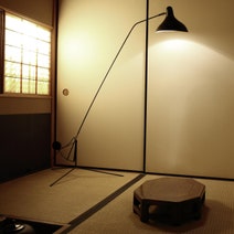 DCW Editions Mantis Floor Lamp with Tripod Base - Black BS1BL hero image