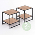 Zinus Wood Modern Studio Bedside Table Set of 2 Brown AU-COMBOB image NaN