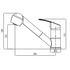 Oliveri London Pullout Spray Mixer Black LON580MB-P  image NaN