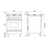 ILVE 60cm Professional Plus Induction Freestanding Oven Stainless Steel PI064WE3SS image NaN