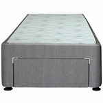 Sealy Long Single Spacesaver Base - Front Drawer In Charcoal - 728182 hero image