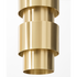 CTO Lighting Ring Pendant Light - Satin Brass with Black Silk Braided Flex RINPEOSB image NaN