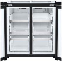 LG 506L French Door Fridge with Slim Non-Plumbed In-Door Ice and Water Dispenser Matte Black GF-LN500MBL hero image