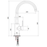 Artusi Gooseneck Mixer Tap ASM100X image NaN