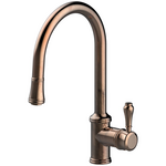 Armando Vicario Provincial Pull Out Kitchen Mixer Tap Natural Brass 400674NBR-LF hero image