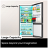 Hisense 500L PureFlat Bottom Mount Refrigerator with Non-plumbed Water Dispenser Dark Stainless Steel HRBM500TBW image NaN