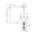 Turner Hastings Francès Twin Mixer Tap Chrome 18117 image NaN