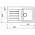 Abey Schock Puro Signus Single Sink with Drainer D100P image NaN